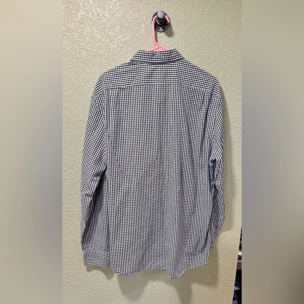 J. Crew Black and White Gingham Shirt